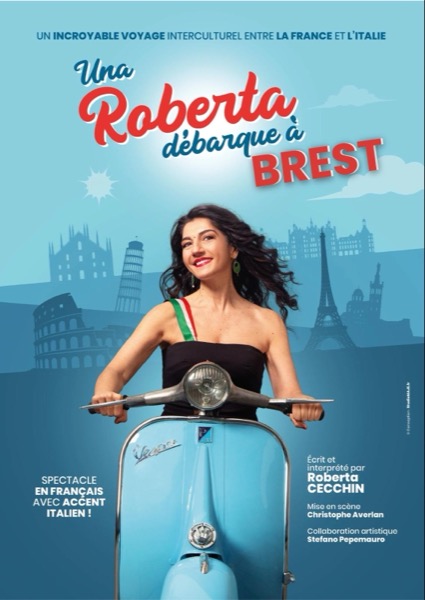Affiche du spectacle Una Roberta débarque à Besançon à la Comédie de Besançon