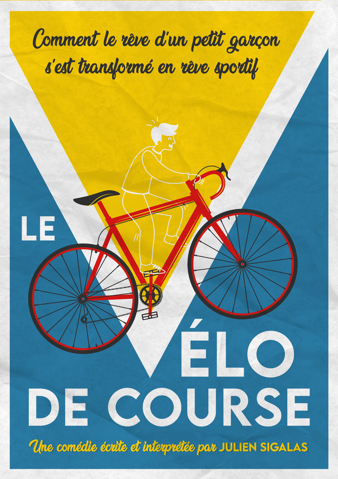 Affiche du spectacle Le Vélo de Course à la Comédie de Besançon
