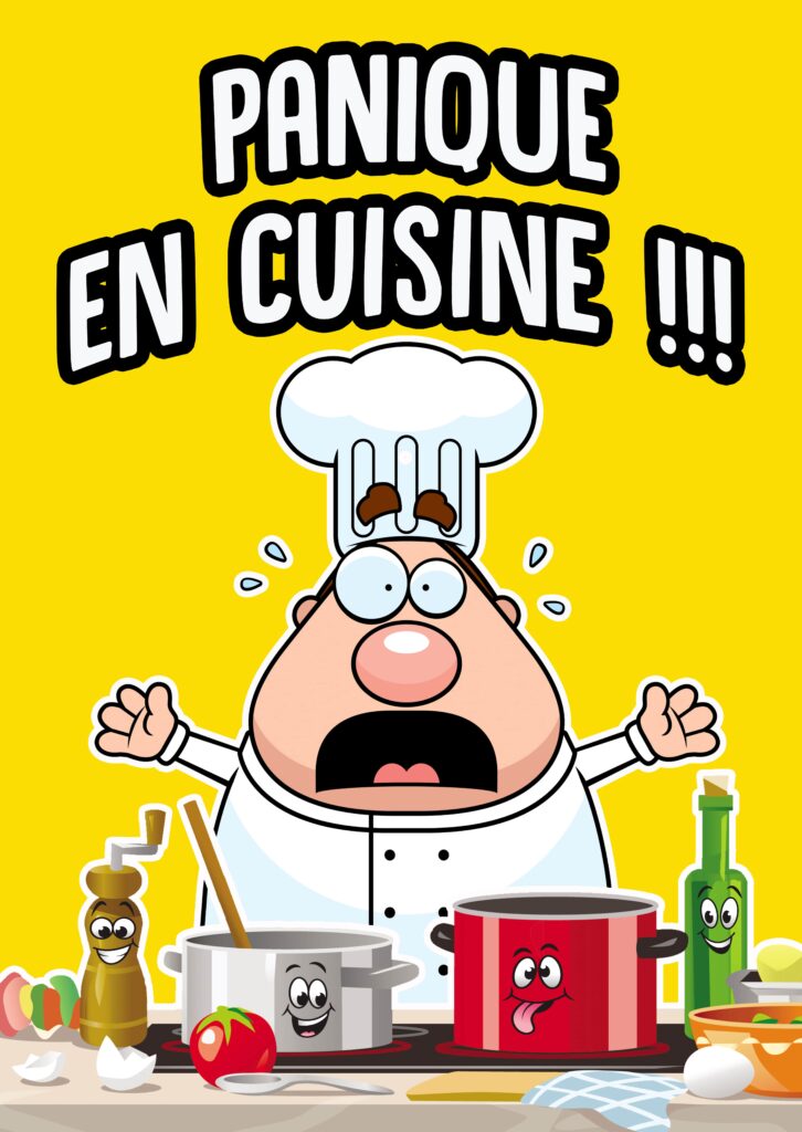 Affiche du spectacle Panique en cuisine !!! à la Comédie de Besançon