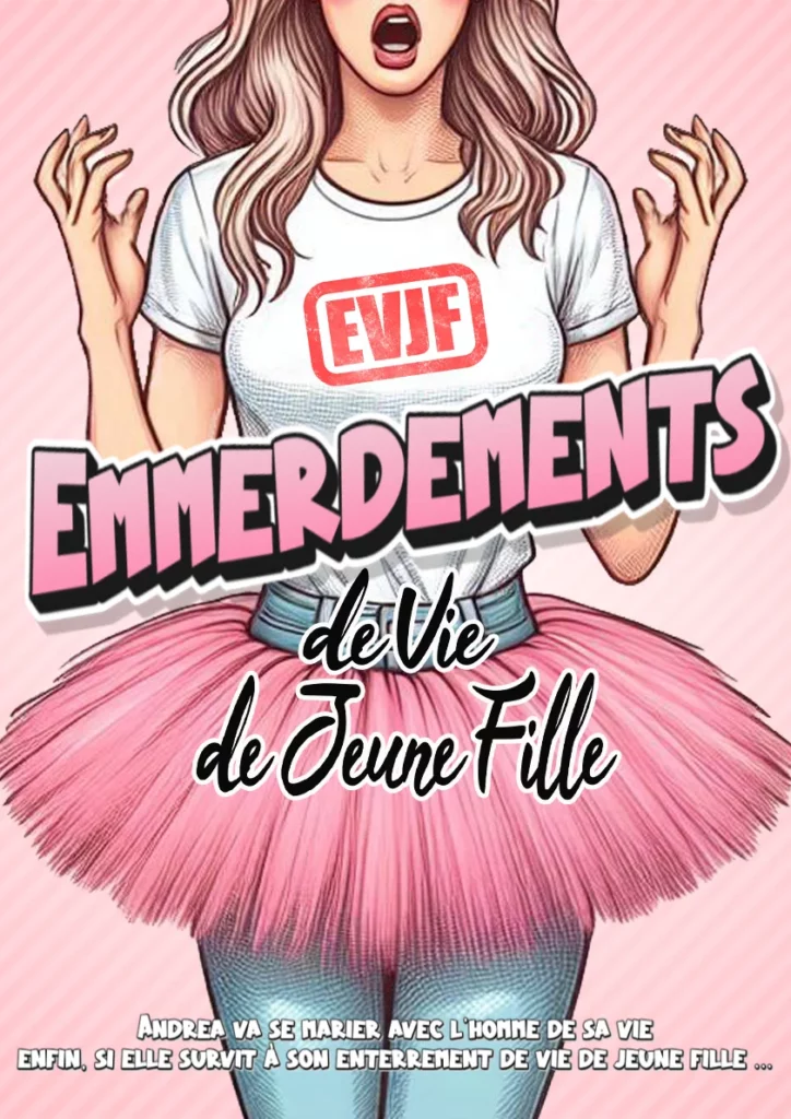 Affiche du spectacle EVJF : Emmerdements de Vie de Jeune Fille à la Comédie de Besançon