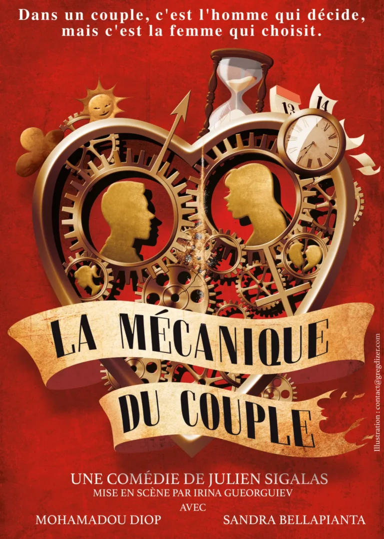 Affiche du spectacle La mécanique du couple à la Comédie de Besançon