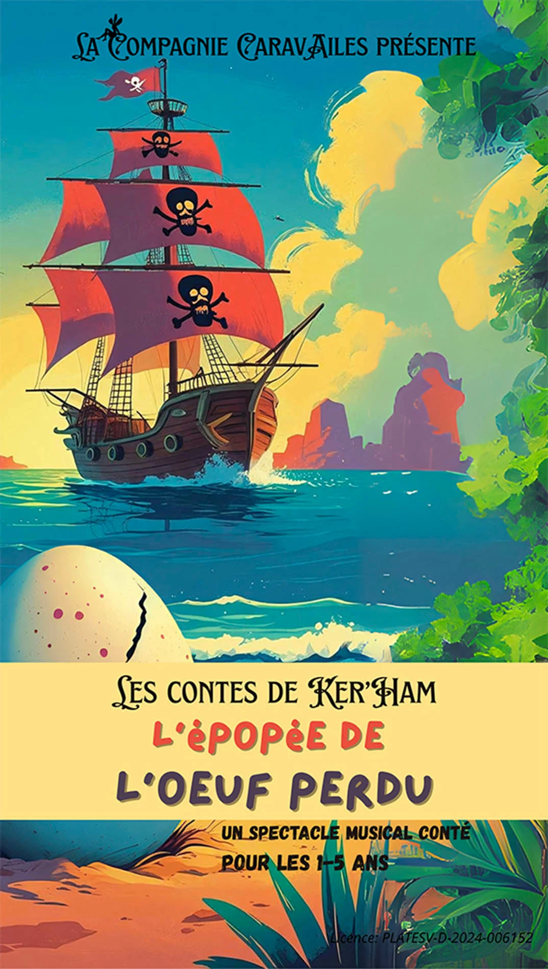 Affiche Les contes de Ker&rsquo;Ham : L&rsquo;épopée de l&rsquo;œuf perdu