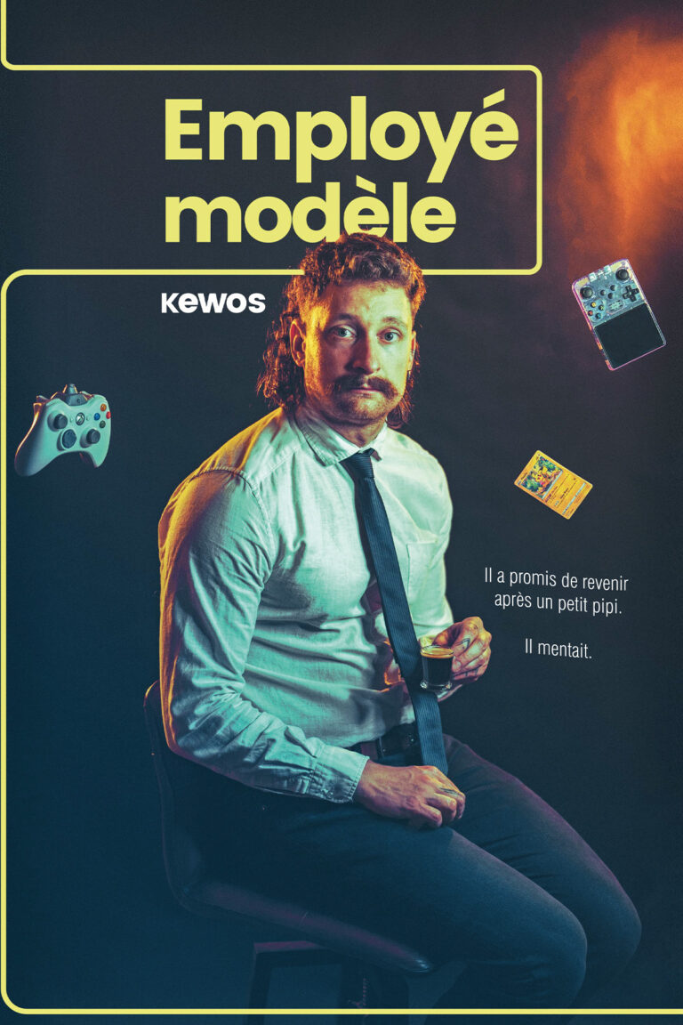 Affiche du spectacle Kewos : Employé Modèle à la Comédie de Besançon