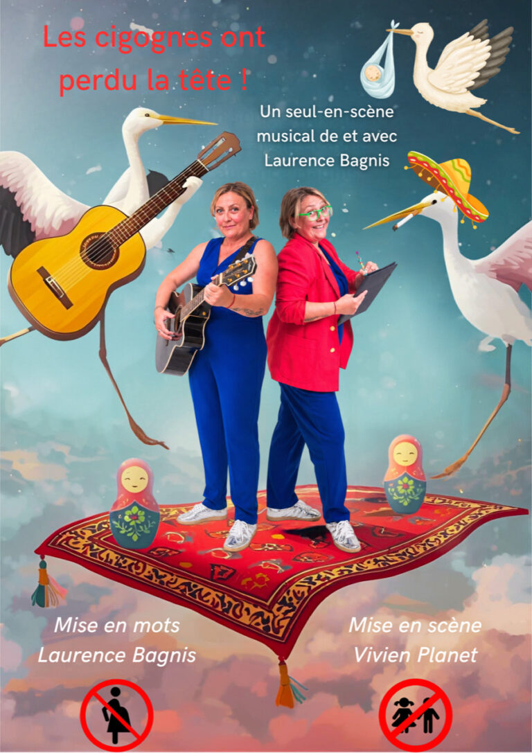 Affiche du spectacle Les cigognes ont perdu la tête
