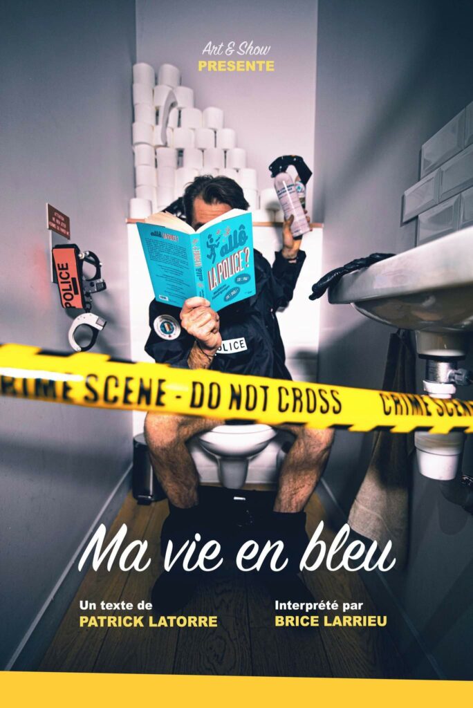 Affiche du spectacle Ma vie en bleu à la Comédie de Besançon