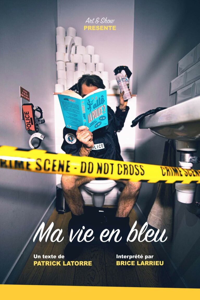 Affiche du spectacle Ma vie en bleu à la Comédie de Besançon