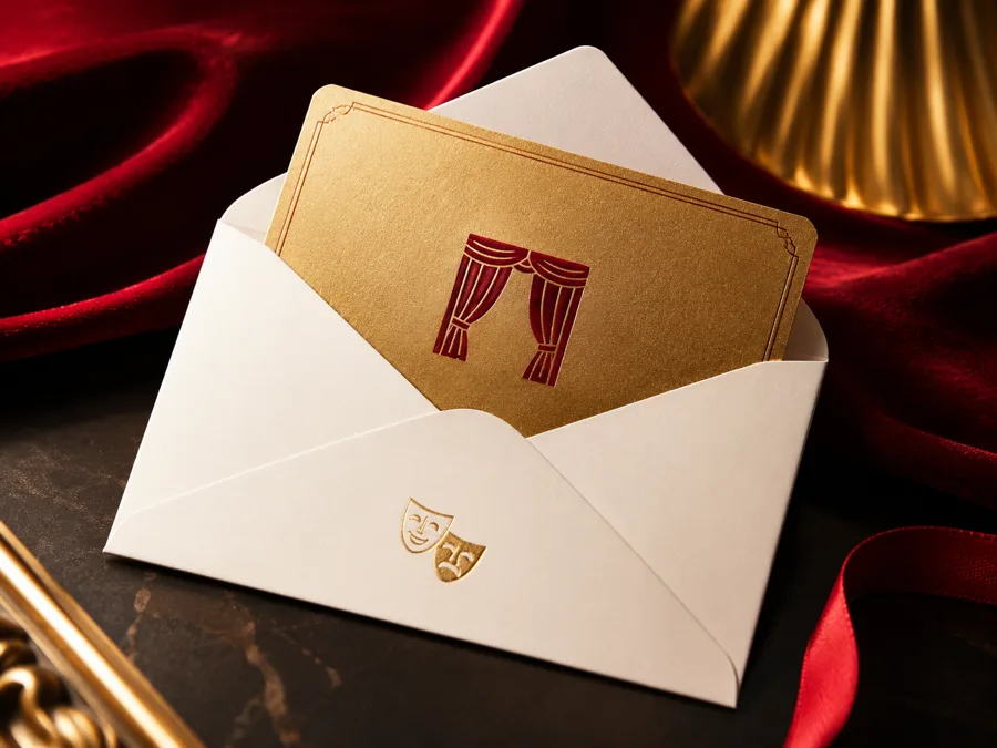 Carte cadeau spectacle dans son enveloppe — Comédie de Besançon