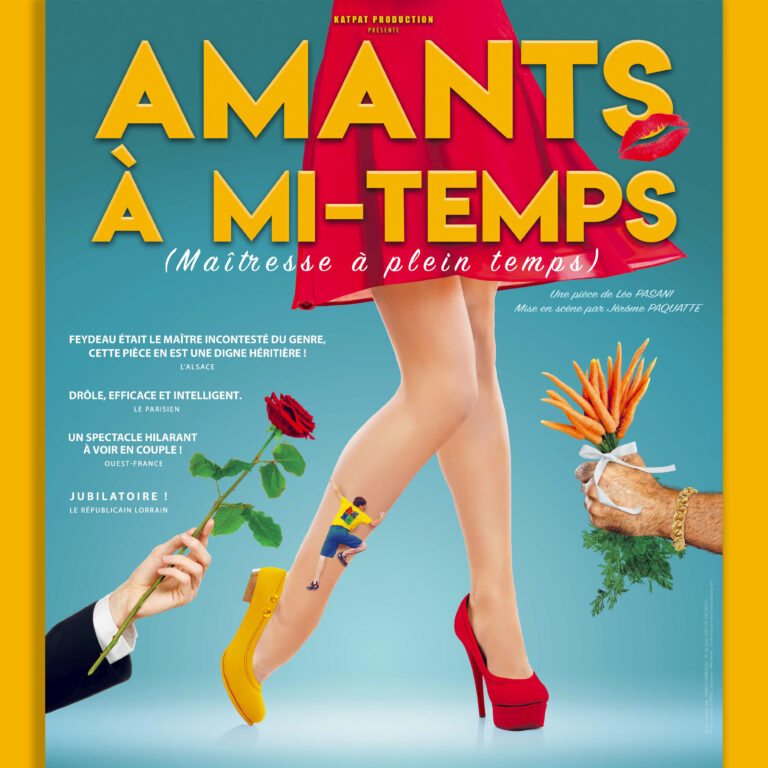 Affiche du spectacle Amants à mi-temps à la Comédie de Besançon